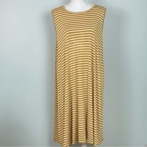 Joan Vass Woman Striped Tank Dress